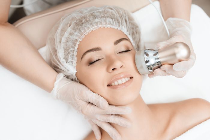 A relaxing professional facial treatment